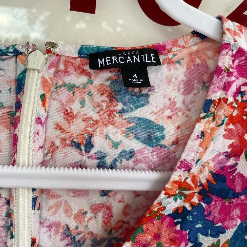 J. Crew Mercantile Floral Print Dress